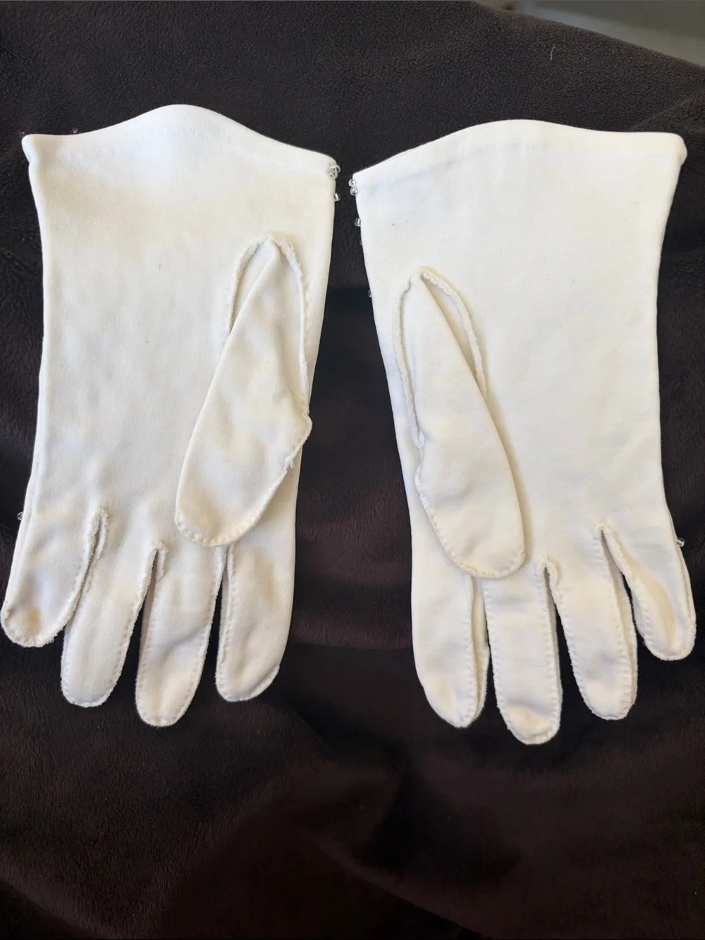 Women's Vintage White Embellished Evening Gloves- Roaring 20s